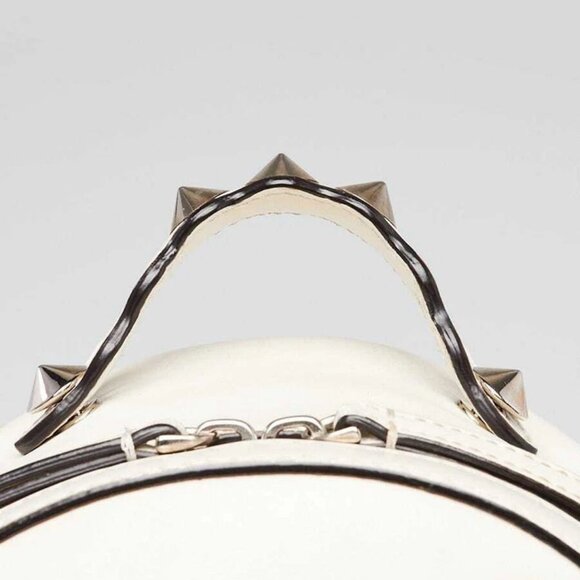 Fendi White Multicolor Leather Flowerland Backpack Bag 8BZ038 - Picture 5 of 12